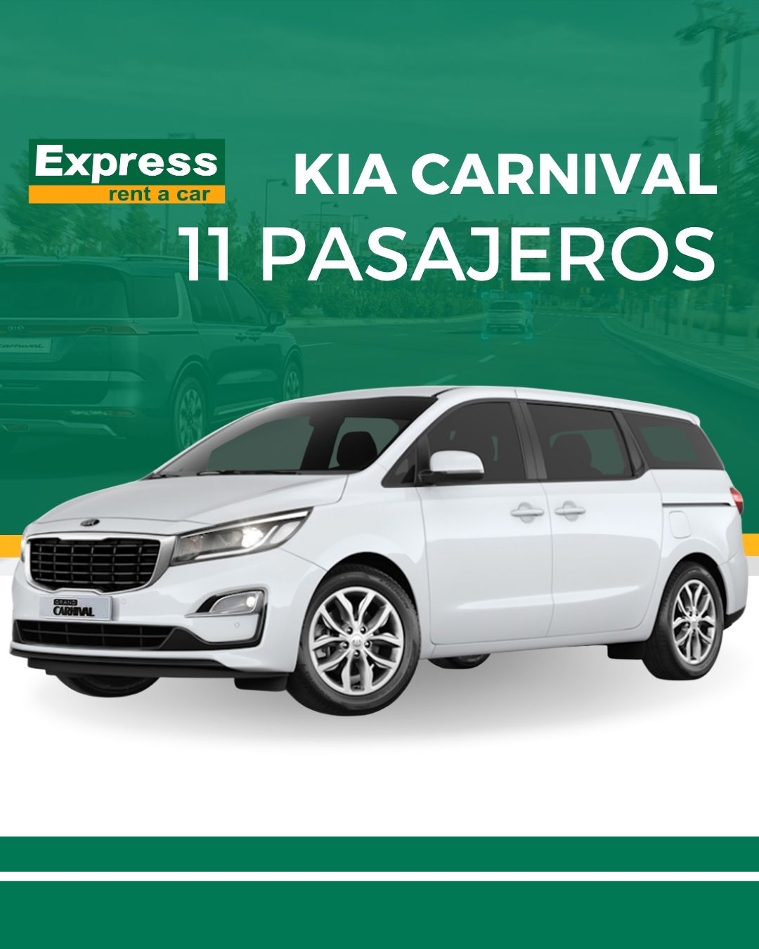 Kia Carnival 11 Pasajeros | Espacio Premium para Cada Trayecto
