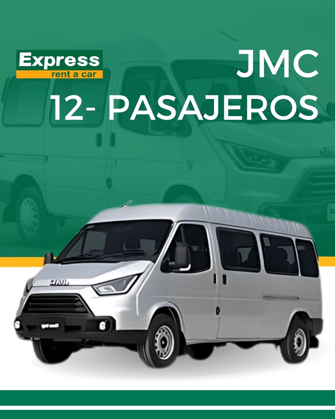JMC 12 Pasajeros | Capacidad y Comodidad para tu Grupo