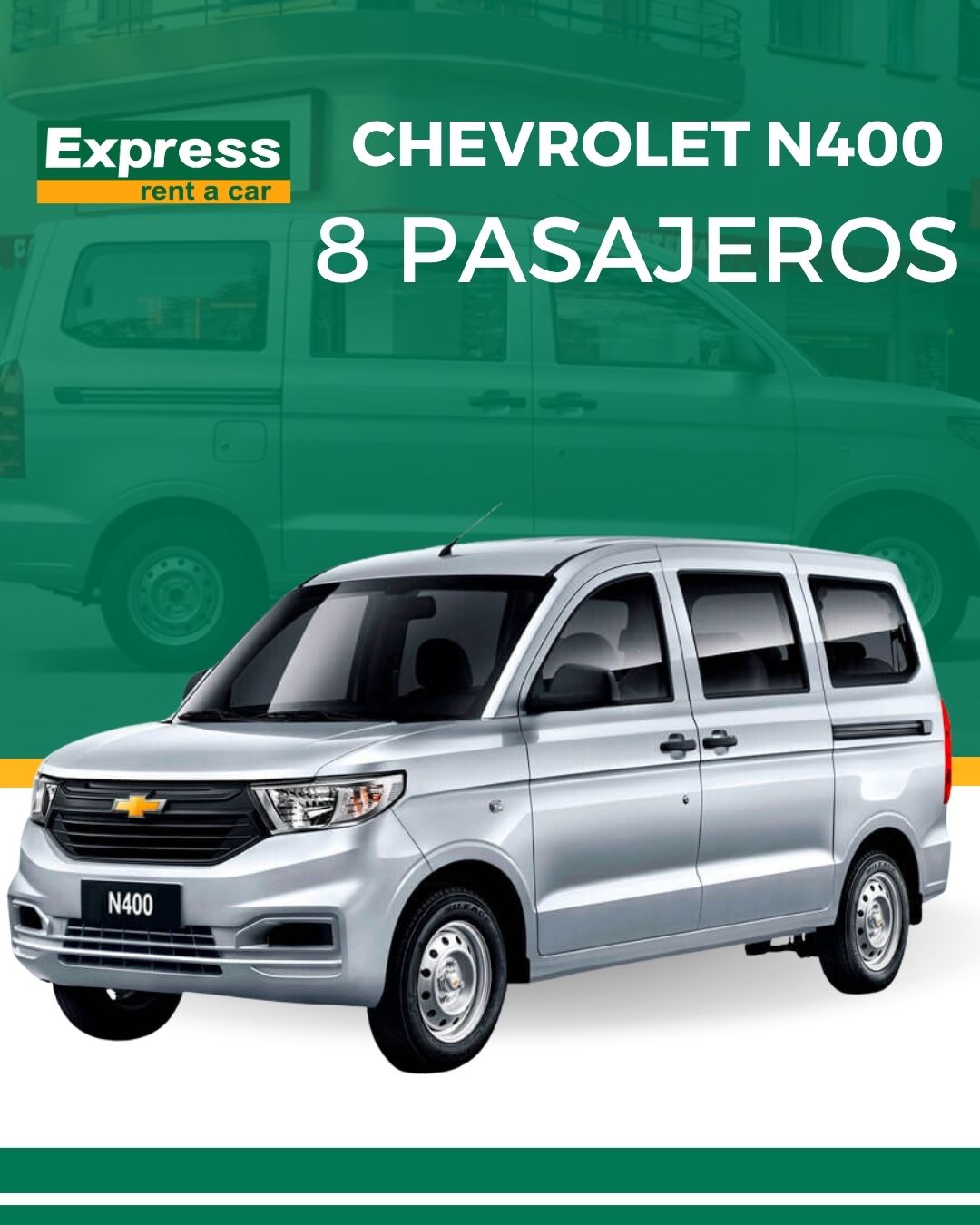 Chevrolet N400 8 Pasajeros | Versatilidad para Personas y Operaciones